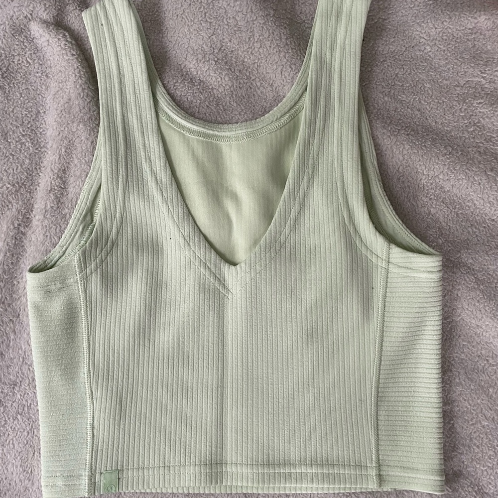 lululemon tank top mint green size 0